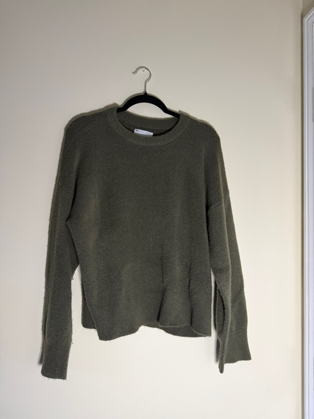 ASOS Design Cozy Olive Crewneck Sweater